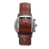 Men's Chronograph Watch with Genuine Leather Band