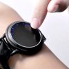 Electric Watch Portable Round Dial LED Touch Screen Watch